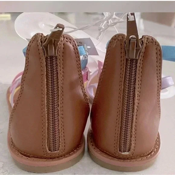 The Children's Place Springtime Strap‎ Sandals Rainbow Size 3 Youth Colorful NEW - Picture 4 of 4